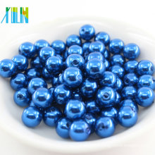 Environmental plastic loose bead could customize straight hole large wholesale all kinds of round abs pearl beads